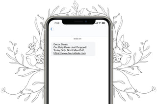 Decor Steals Text Message Alerts 