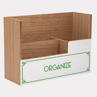 Green & White Desktop Organizer, Choose Your Style