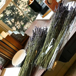 Dried Lavender Bunch, Set Of 2