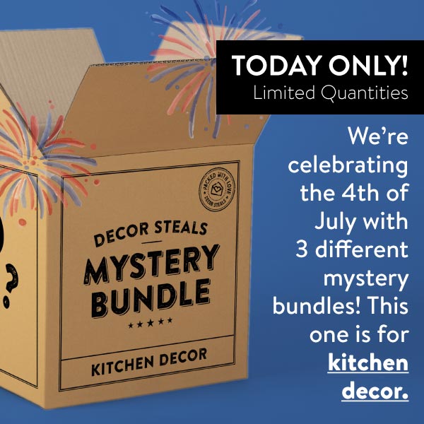 On your mark, get set, GO! KITCHEN Mystery Bundle Decor Steals