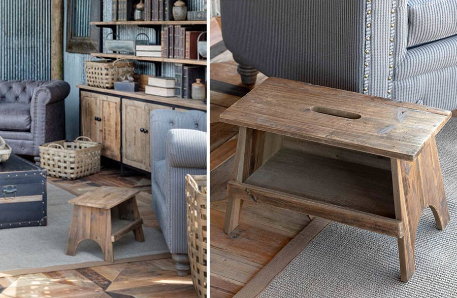 Wooden Garden Stool | Vintage Garden Stool – Decor Steals