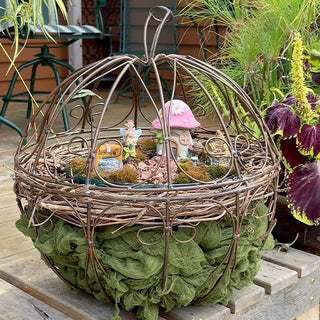 Your Simple Step By Step DIY Pumpkin Fairy Garden