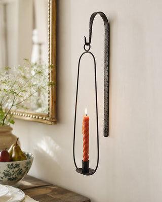 Oval Wall Taper Candle Holder with Elegant Slim Design