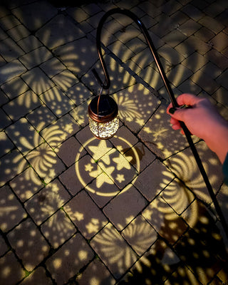 Patriotic Firework Metal Solar Lantern | Celebrate America's 250th