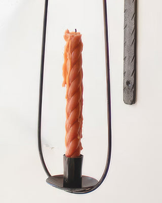 Oval Wall Taper Candle Holder with Elegant Slim Design