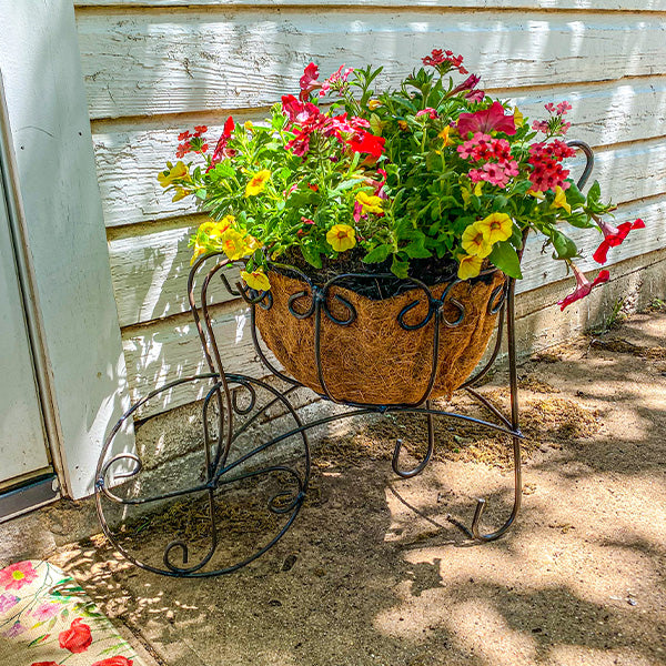 wheelbarrow plant pot Metal Wheelbarrow Planter
