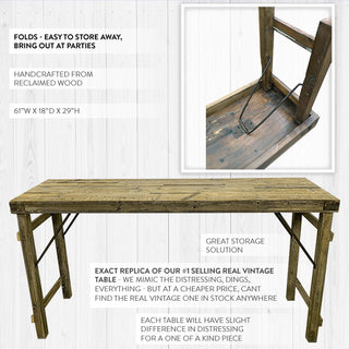 Reclaimed Wood Wedding Table