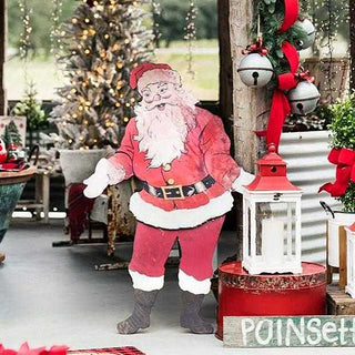 52 Inch Tall Vintage-Inspired Lifesize Santa Cutout