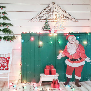 52 Inch Tall Vintage-Inspired Lifesize Santa Cutout