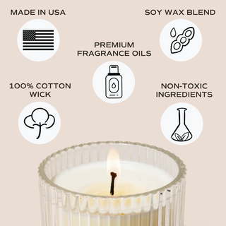 Fluted Soy Candle