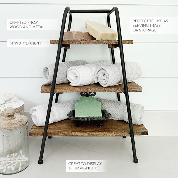 Tabletop AFrame Shelving Stand Decor Steals