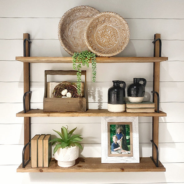 Wall Shelves Rustic Look