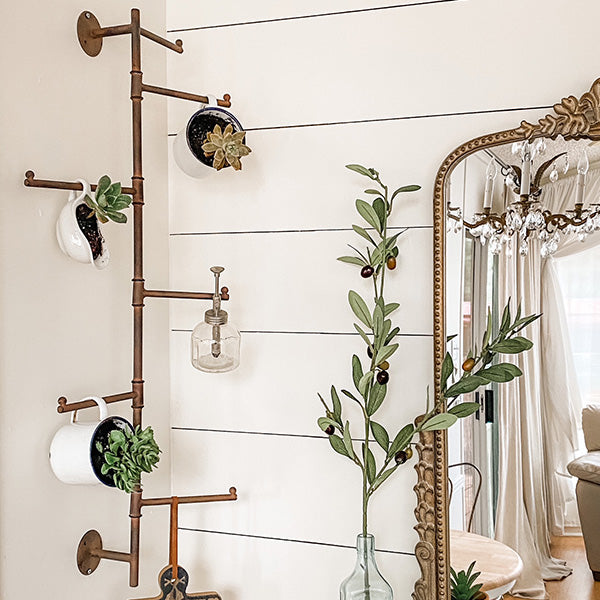 coat rack hanging plants Rustic Wall Mounted Swivel Coat Rack