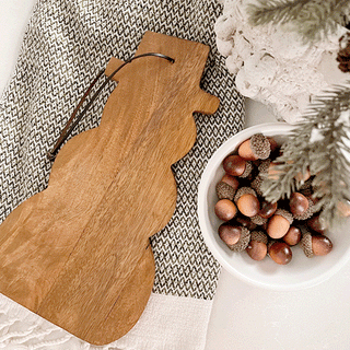 Snowman and Stocking Wood Boards, Set of 2