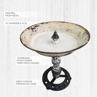 LARGE Distressed Vintage Inspired Compote