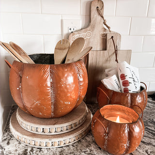 Metal Pumpkin Containers