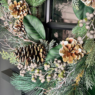 close up of wreath