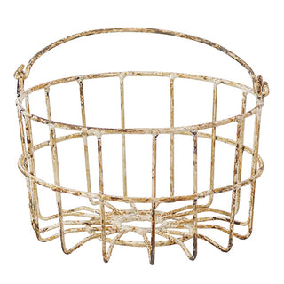 cream wire basket