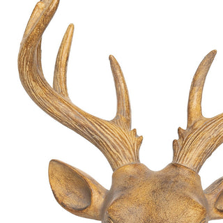 Antique Gold Deer Head