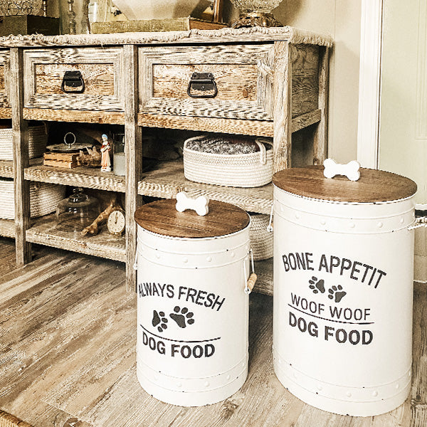 Rustic Dog Food Bin #farmhouse #dog #food #storage Dog food storage bin