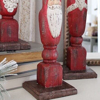 Vintage Santa Taper Candle Holders, Set of 3