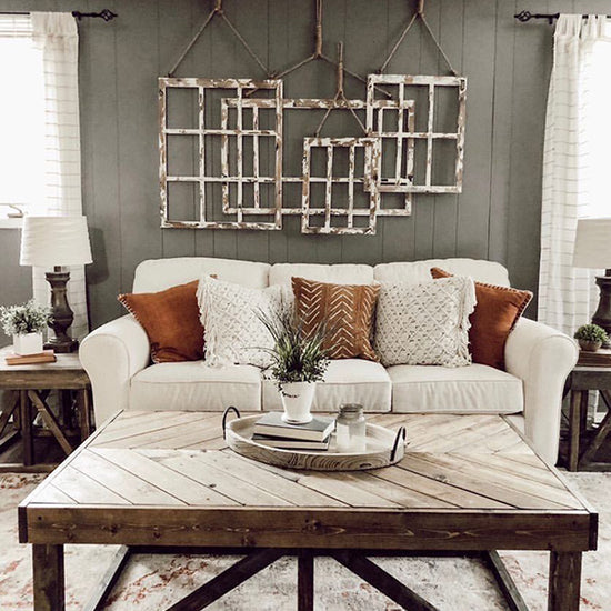 Rustic Window Frame Wall Decor Hanging Window Frames Decor Steals