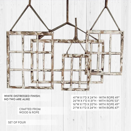 Rustic Window Frame Wall Decor Hanging Window Frames Decor Steals