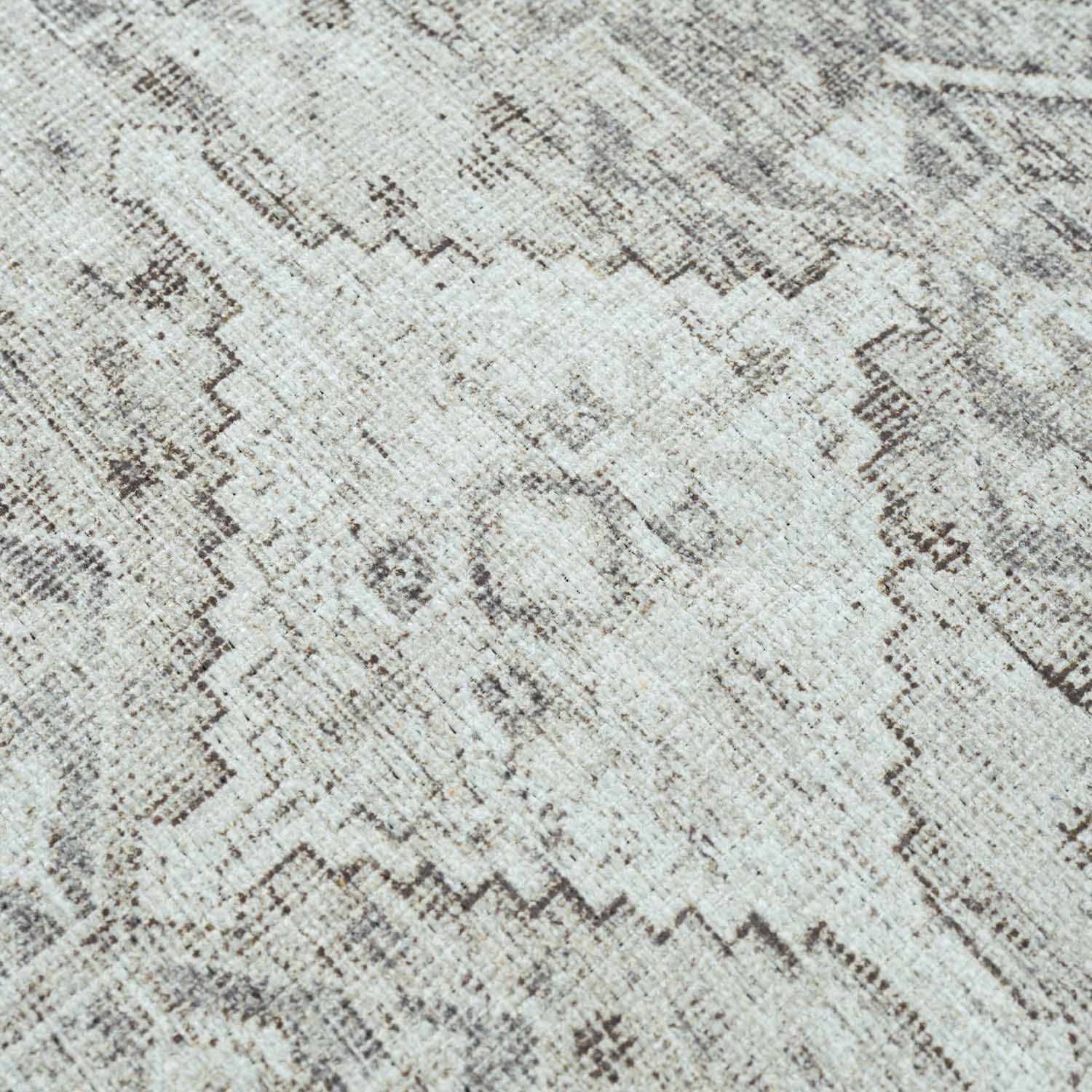 Washed Cream Rug Traditional Cream & Sage Washable Rug - Decor Steals