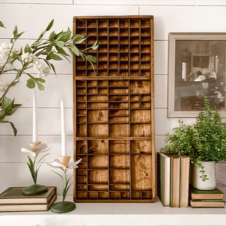 Wooden thread spool wall shelf sewing room decor