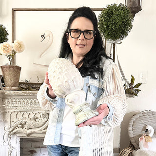 European Artichoke Pedestal Decorative Accent