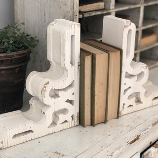 Distressed Corbel Bookends, Set of 2