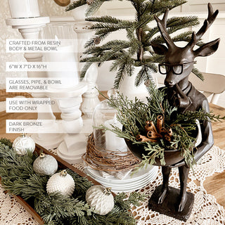 Bronze Reindeer Bowl | Dapper Critter Collection