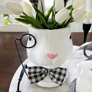 Monocle Bunny Decor Planter