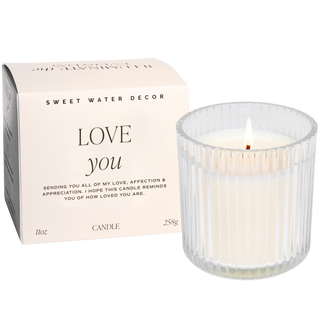 Love You Fluted Soy Candle
