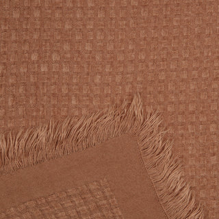 Waffle Fringe Throw Blanket