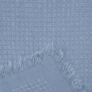 Waffle Fringe Throw Blanket
