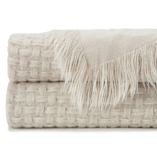 Waffle Fringe Throw Blanket
