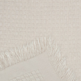 Waffle Fringe Throw Blanket