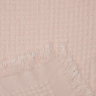 Waffle Fringe Throw Blanket