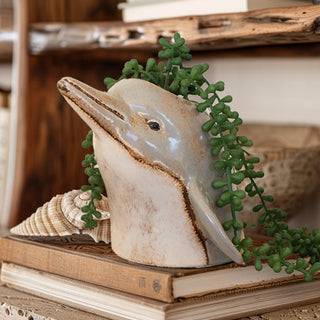 Ceramic Dolphin Planter