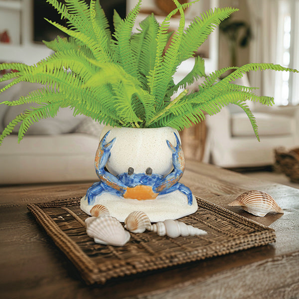crab planter pot Ceramic Crab Planter