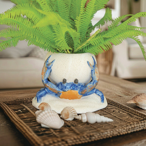 crab plant pot Ceramic Crab Planter