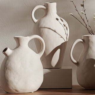 Saffron Hand Sculpted Flower Vases