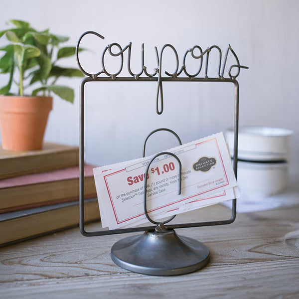 house plant shop coupon Metal Wire Coupon Holder