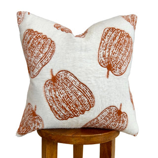 White Pumpkin Throw Pillow