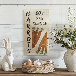 Wooden Carrot Sign