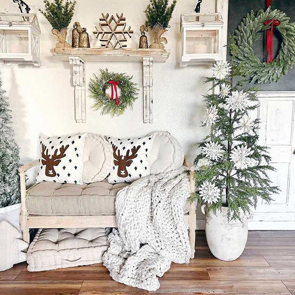 White Mantel Shelf with Corbels | French Country - Decor Steals