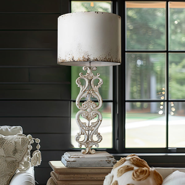 Cottage Core Table Lamp with Metal Shade Decor Steals