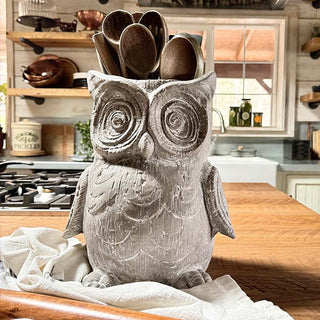 owl planter pot Perched Owl Planter
