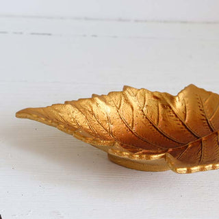 Golden Metal Leaf Tray